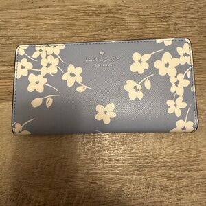 Kate Spade Wallet blue with flowers